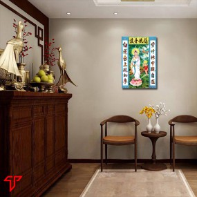 Tranh phật giáo quan thế âm bồ tát